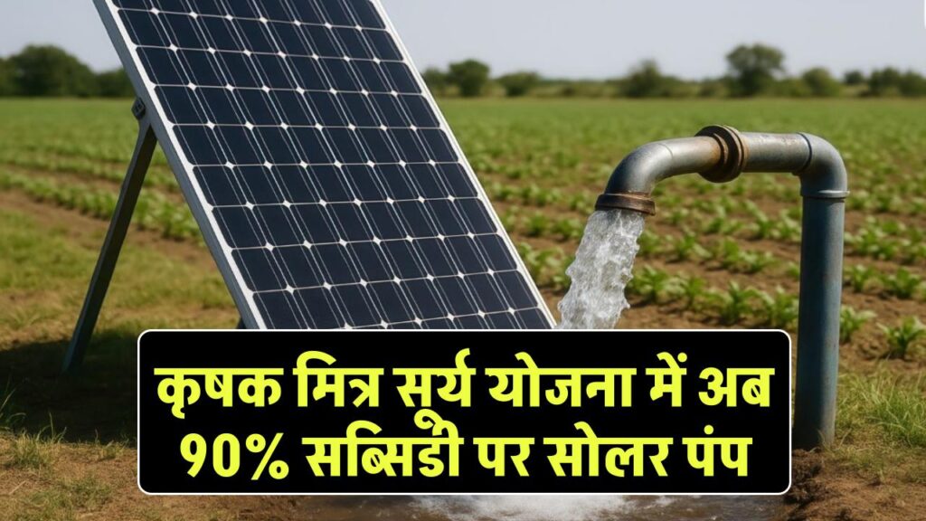 Solar Pump 90% Subsidy: कृषक मित्र सूर्य योजना में बड़ा बदलाव, अब 90% तक सब्सिडी पर मिलेगा सोलर पंप 1 now solar pumps will be available at 90 subsidy